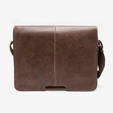 Bolsa Carteiro Em Couro Camel