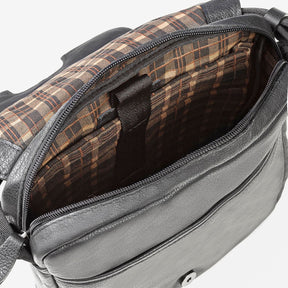 Bolsa Tiracolo Em Couro Preto