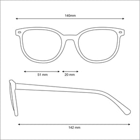 Óculos Escuro Marrom Democrata