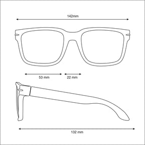 Óculos Escuro Matte Democrata